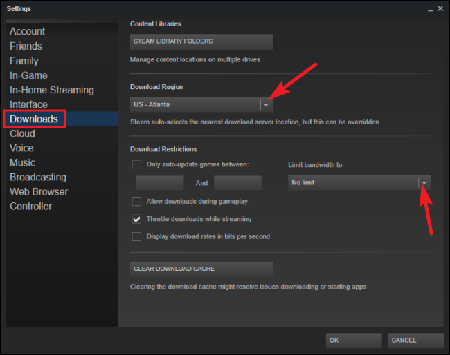 How to make a steam download go faster